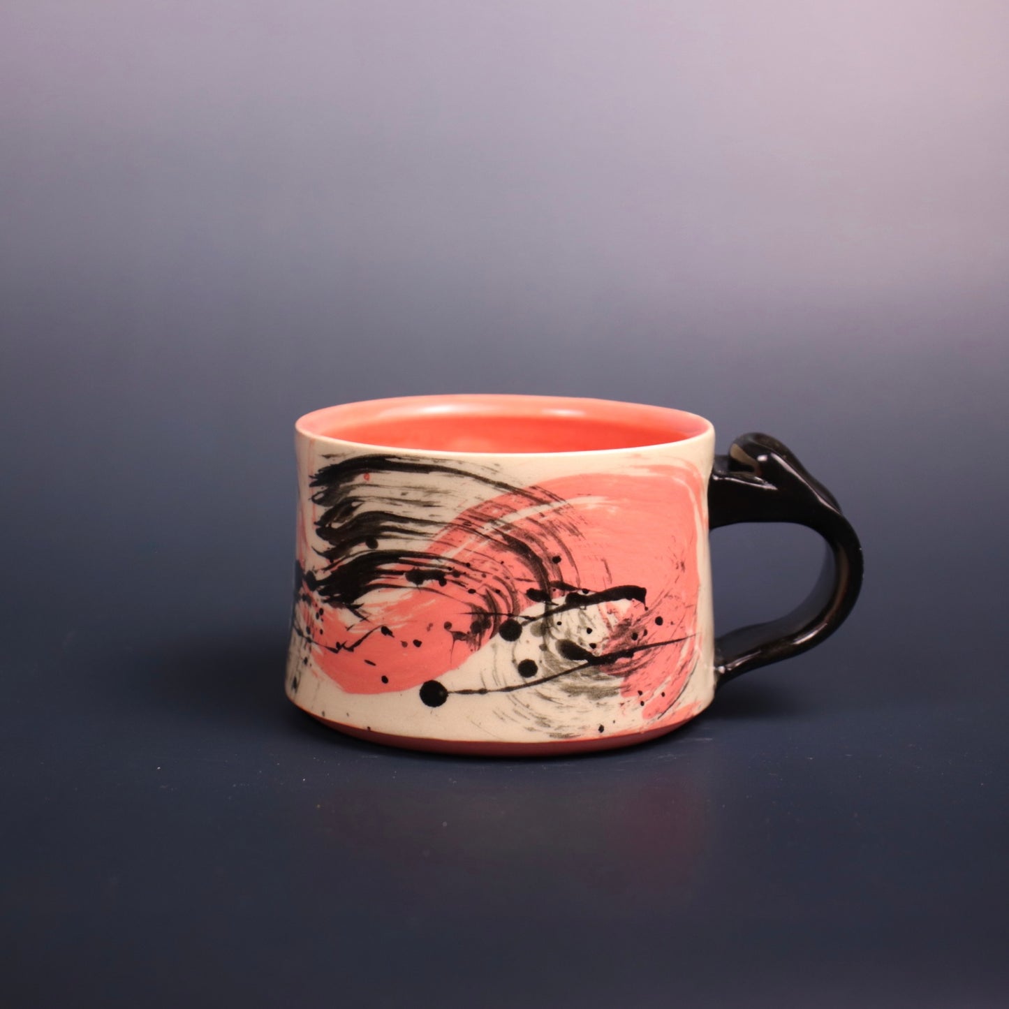 Small Pink Abstract Mug