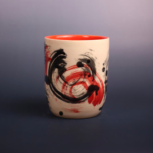 Red Abstract Cup 2