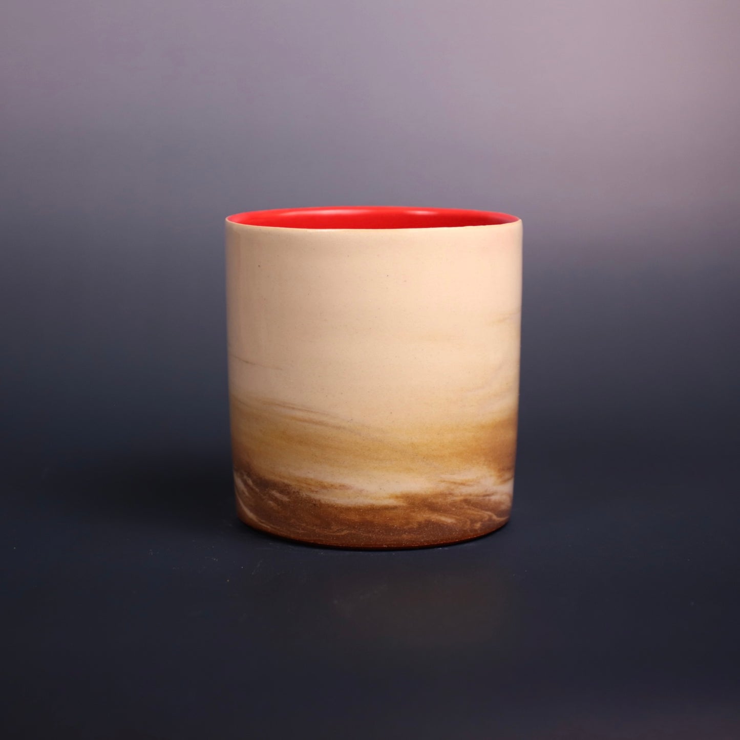 Light Brown and White Marbled Cup 3