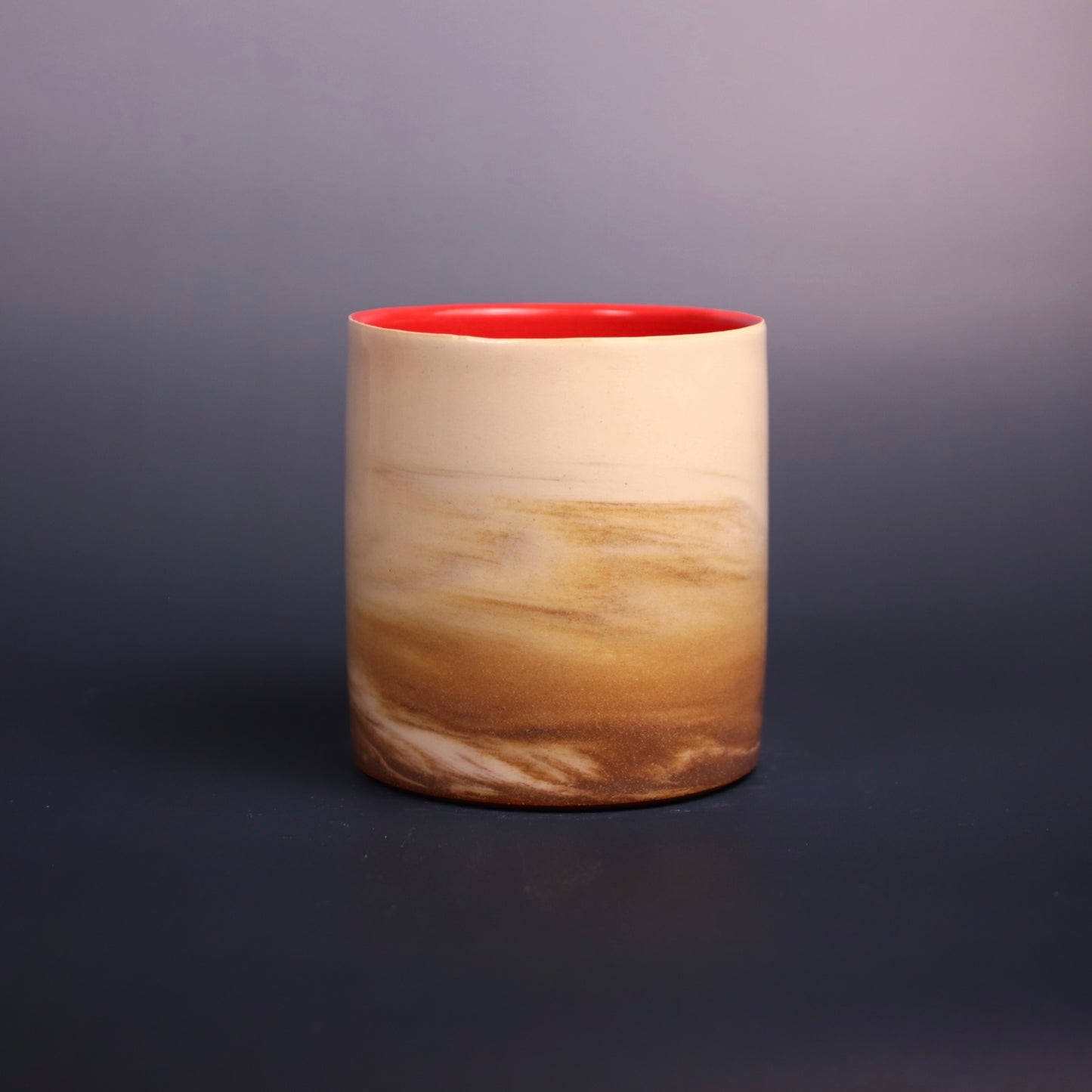 Light Brown and White Marbled Cup 3