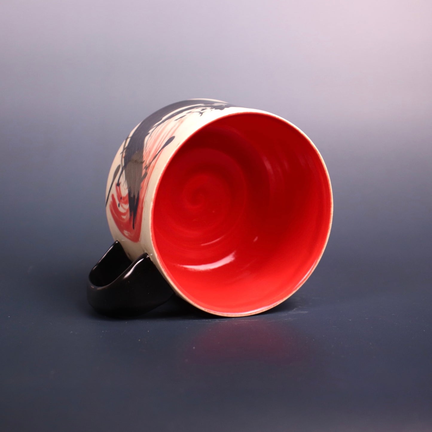 Small Red Abstract Mug