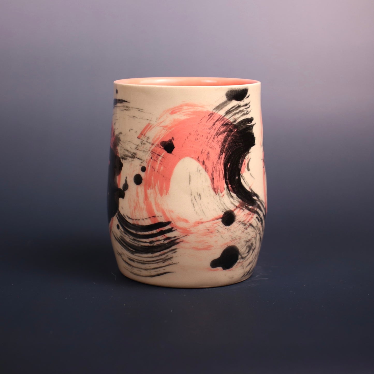 Pink Abstract Cup