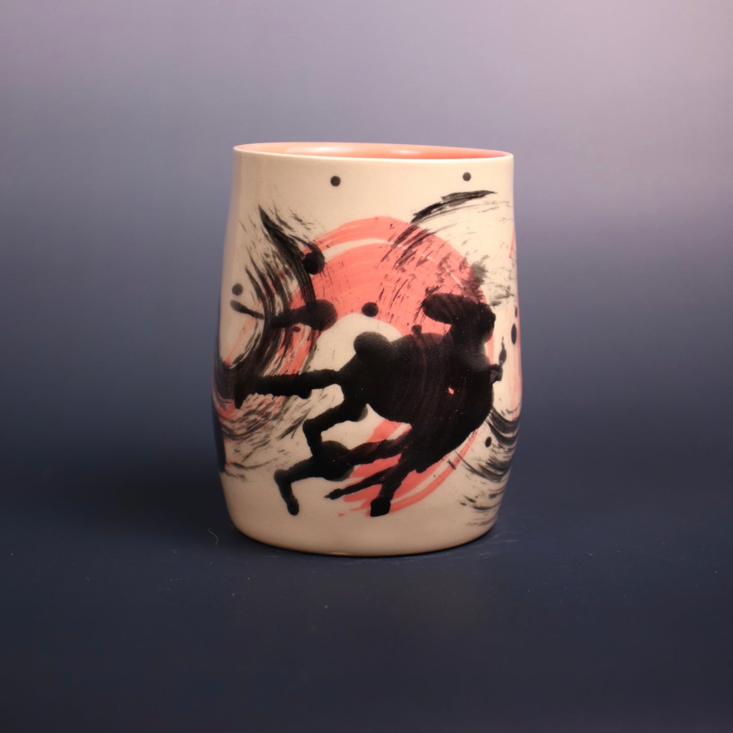 Pink Abstract Cup