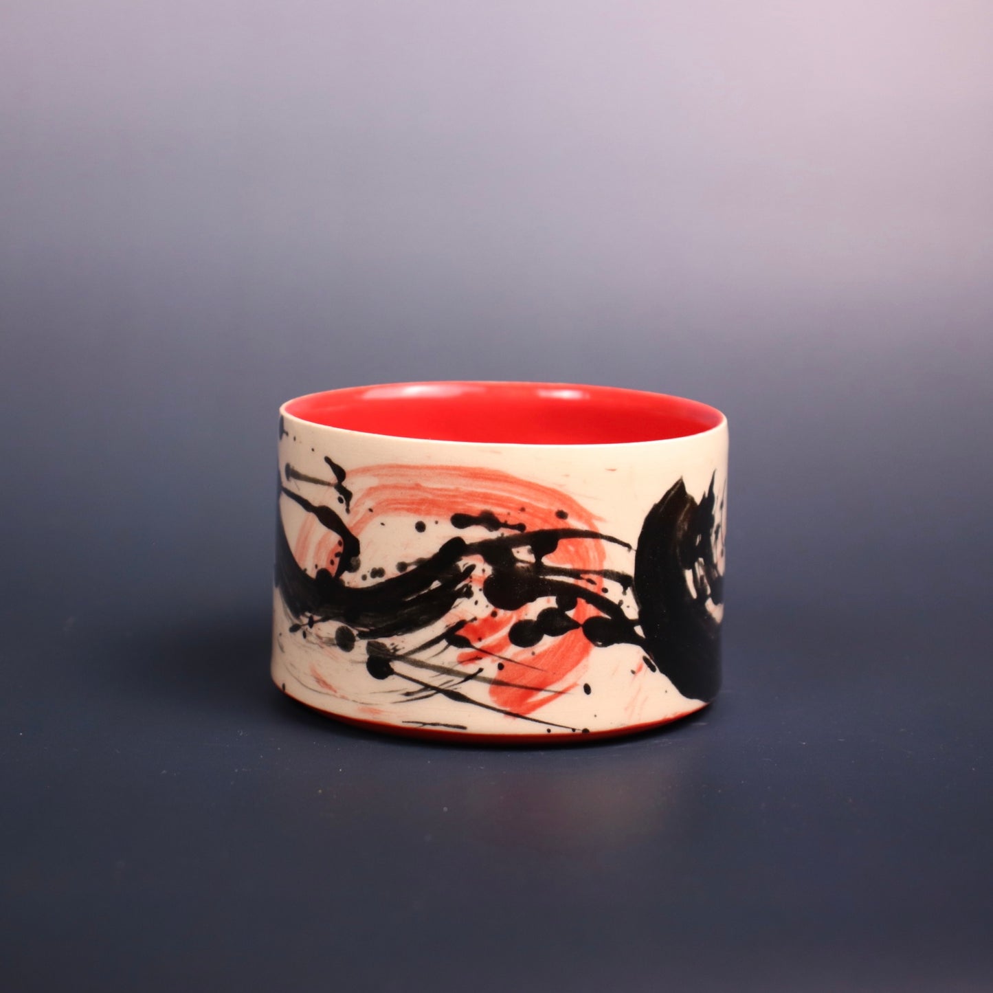 Small Red Abstract Mug