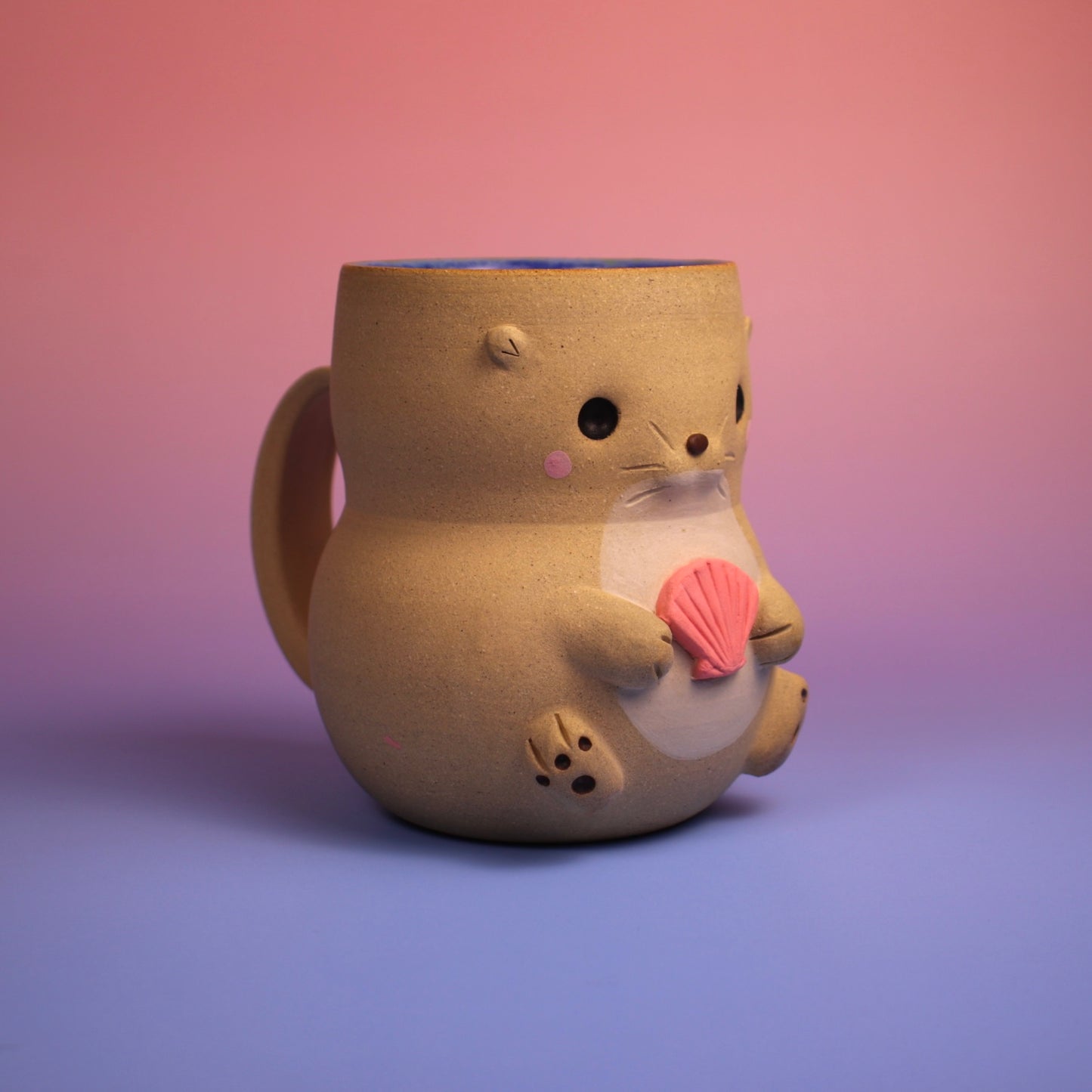 Otter Mug - Coral Shell