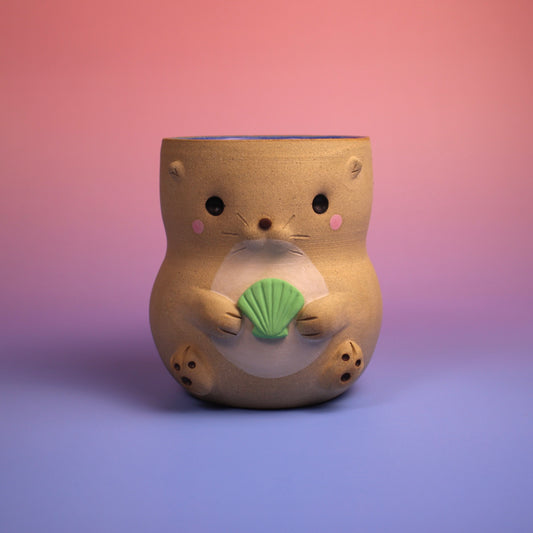 Otter Mug - Green Shell