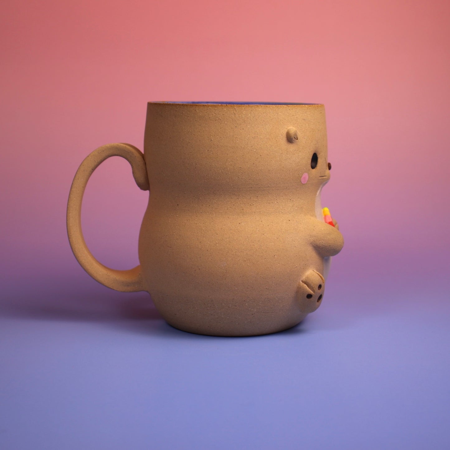 Otter Mug - Rainbow Shell