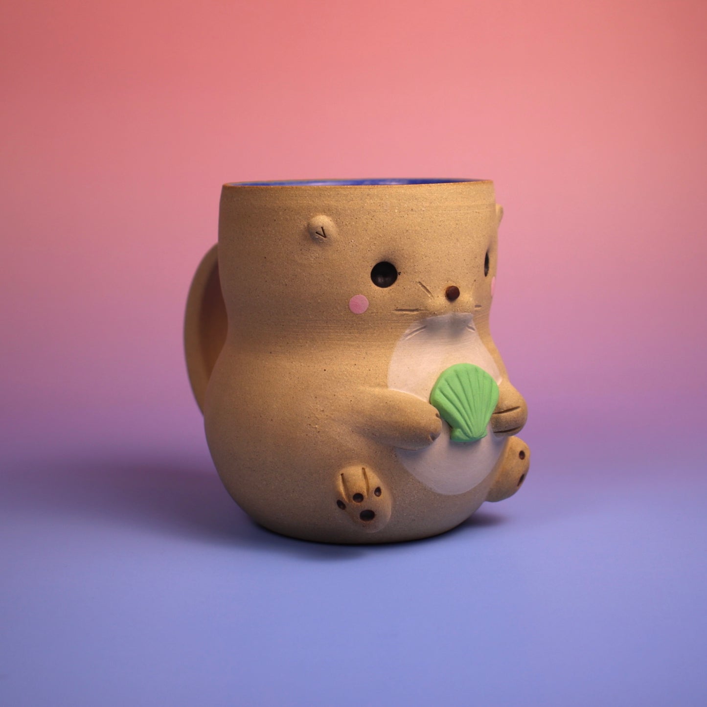 Otter Mug - Green Shell