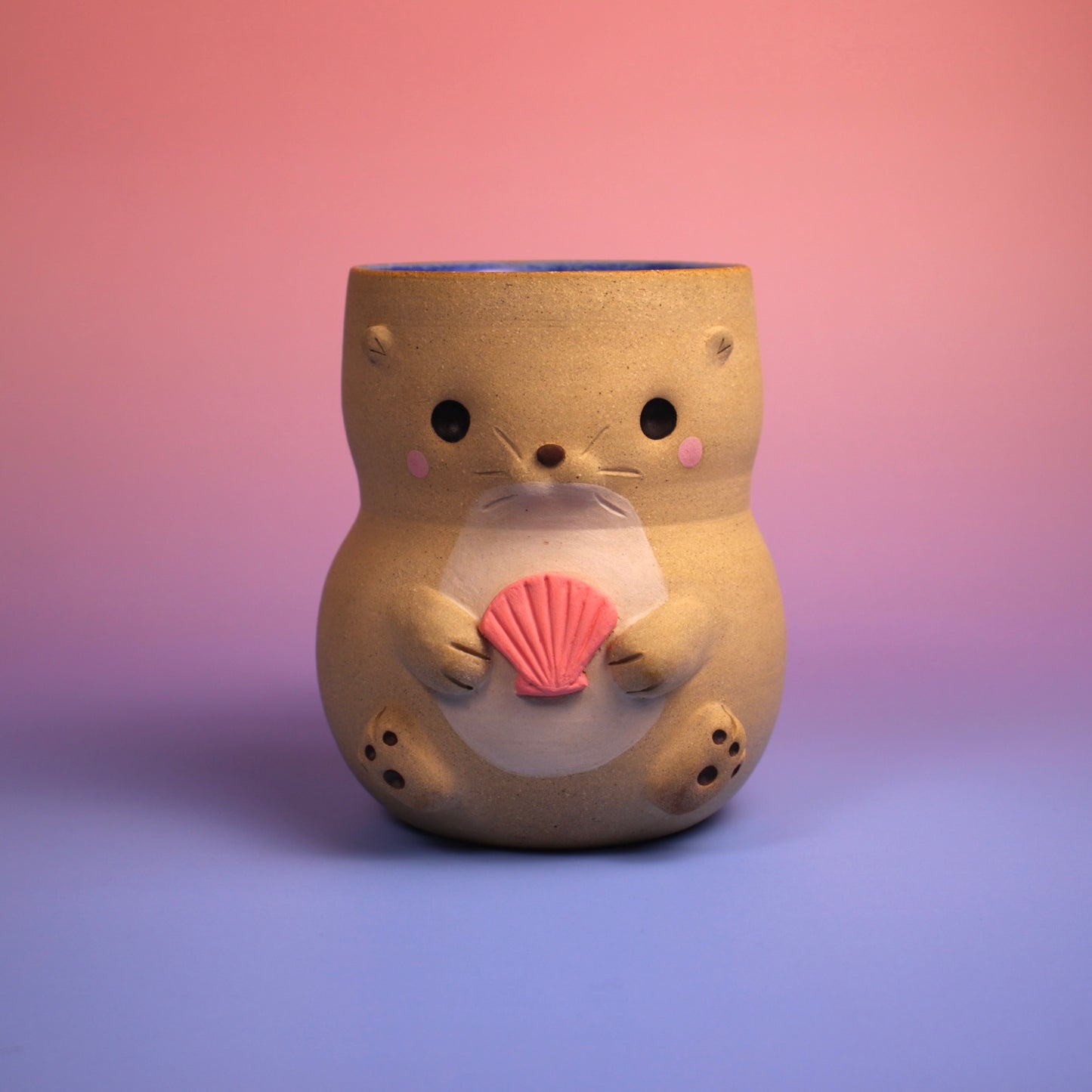 Otter Mug - Coral Shell